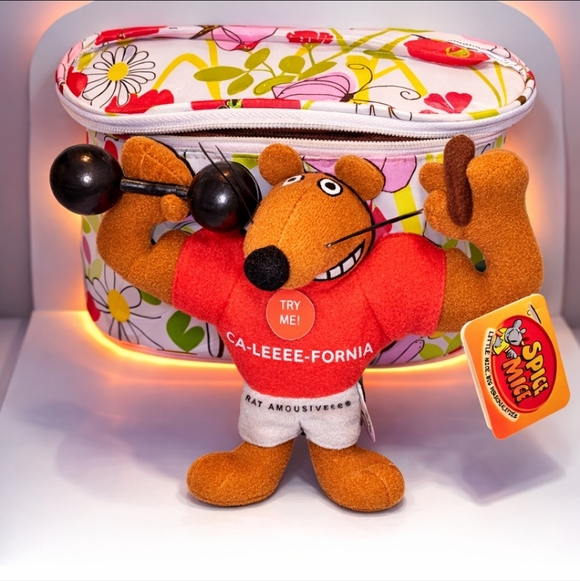 kahmi Other - Vintage Spice Mice plush keychain known as "Mr.‎ Mousiverse,